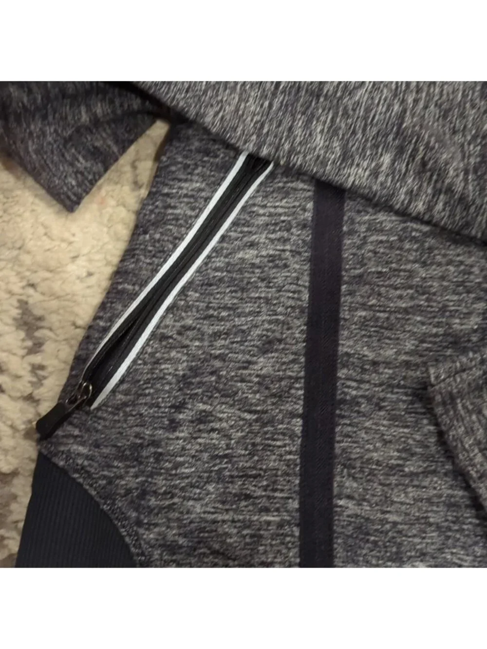 Lululemon Run Inspire Pullover 1/2 Zip Heathered grey